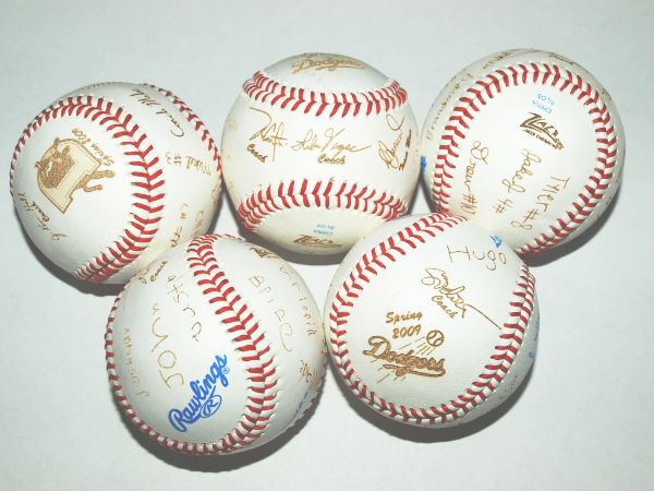 ZLazr Laser Engraving - 5 Baseballs names and logos.