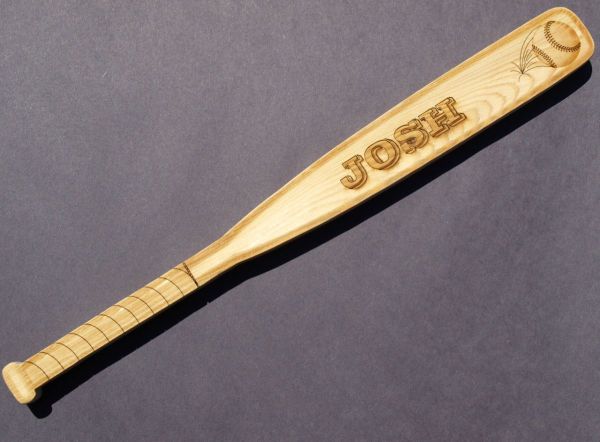 ZLazr Laser Engraving - A small sized "Flat" Bat laser engraved and laser cut.